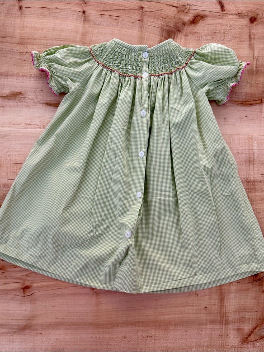 Castles and Crowns Girls' Green Smocked Fairy Dress - Picture 4 of 4